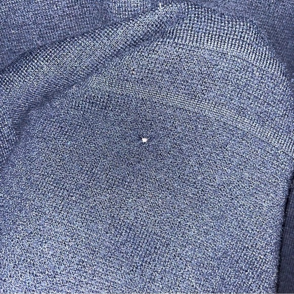Talbots 100% Pure Merino Wool Navy Button Up Cardigan Size Large - Picture 3 of 10